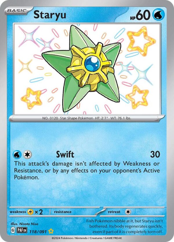 Staryu 118/091 Holofoil SV: Paldean Fates