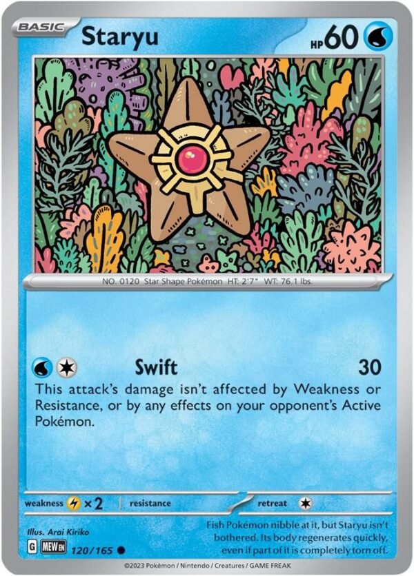 Staryu 120/165 Normal SV: Scarlet & Violet 151 Staryu 120/165 Normal SV: Scarlet & Violet 151