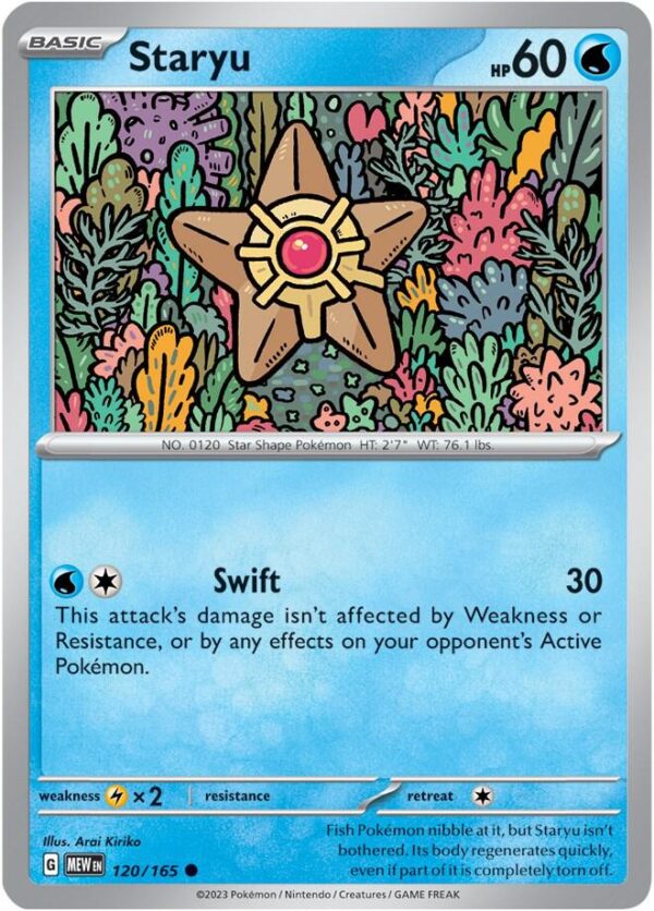 Staryu 120/165 Reverse Holofoil SV: Scarlet & Violet 151
