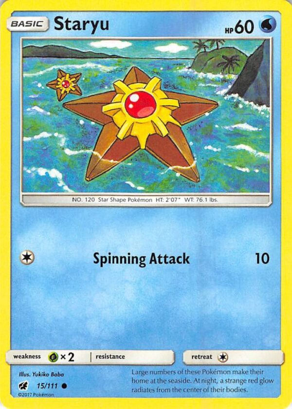 Staryu 15/111 Normal SM – Crimson Invasion