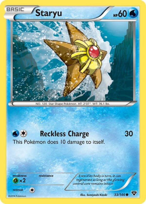 Staryu 33/146 Normal XY Base Set Staryu 33/146 Normal XY Base Set