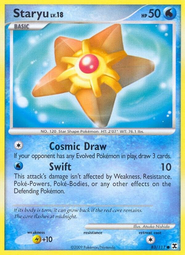 Staryu 83/111 Reverse Holofoil Rising Rivals