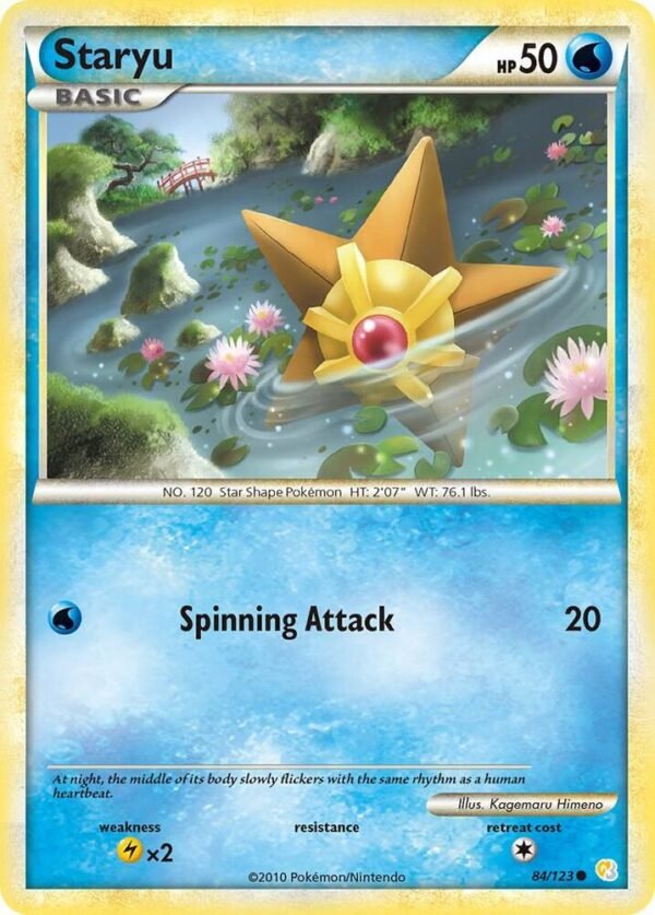 Staryu 84/123 Normal HeartGold SoulSilver Staryu 84/123 Normal HeartGold SoulSilver