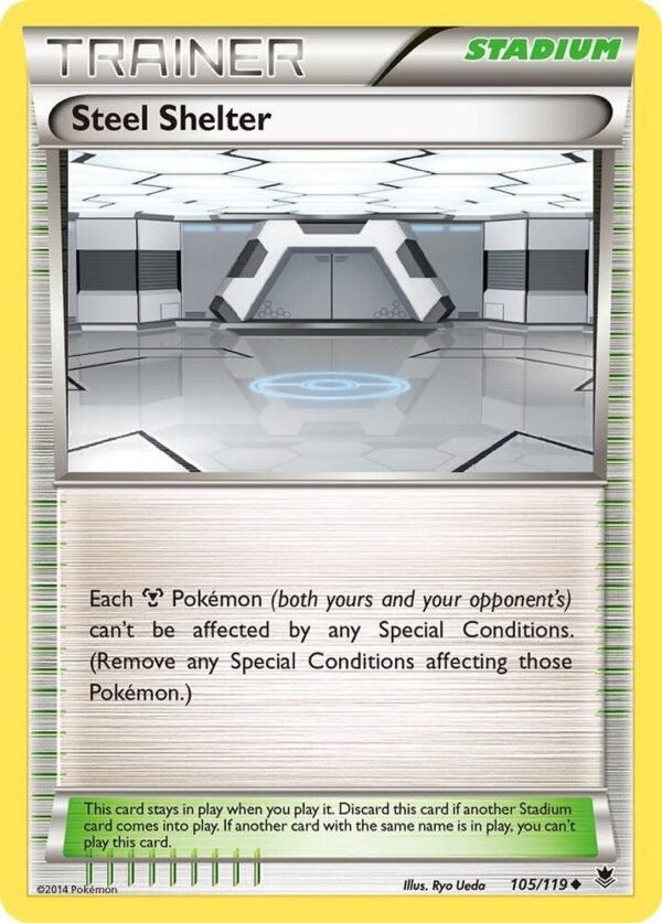 Steel Shelter 105/119 Reverse Holofoil XY – Phantom Forces Steel Shelter 105/119 Reverse Holofoil XY – Phantom Forces