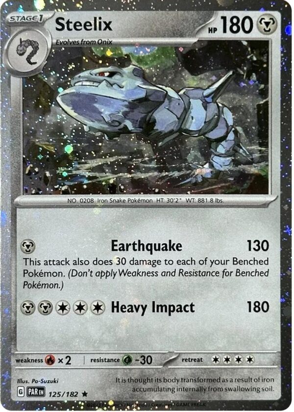 Steelix 125/182 (Cosmos Holo) Holofoil Miscellaneous Cards & Products Steelix 125/182 (Cosmos Holo) Holofoil Miscellaneous Cards & Products