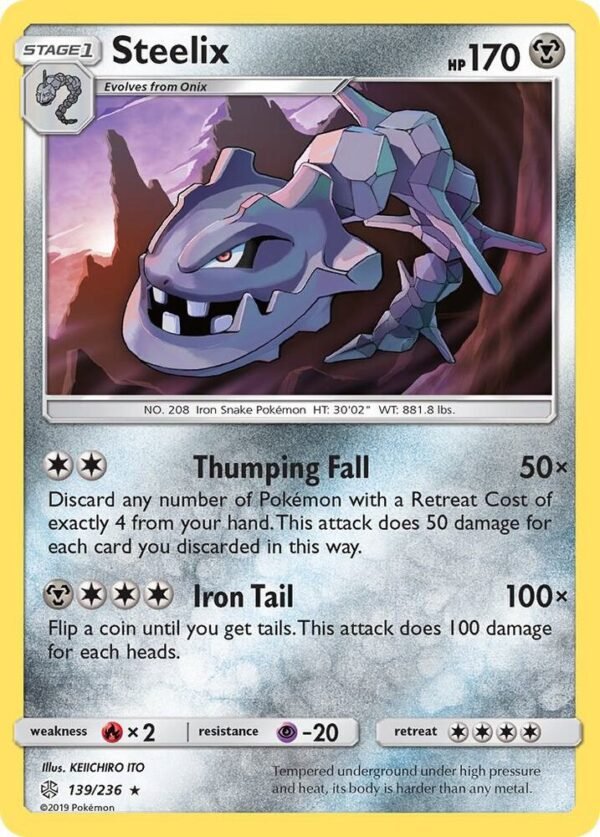 Steelix 139/236 Reverse Holofoil SM – Cosmic Eclipse