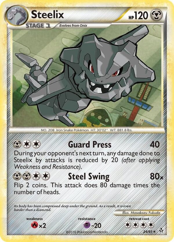 Steelix 24/95 Reverse Holofoil Unleashed