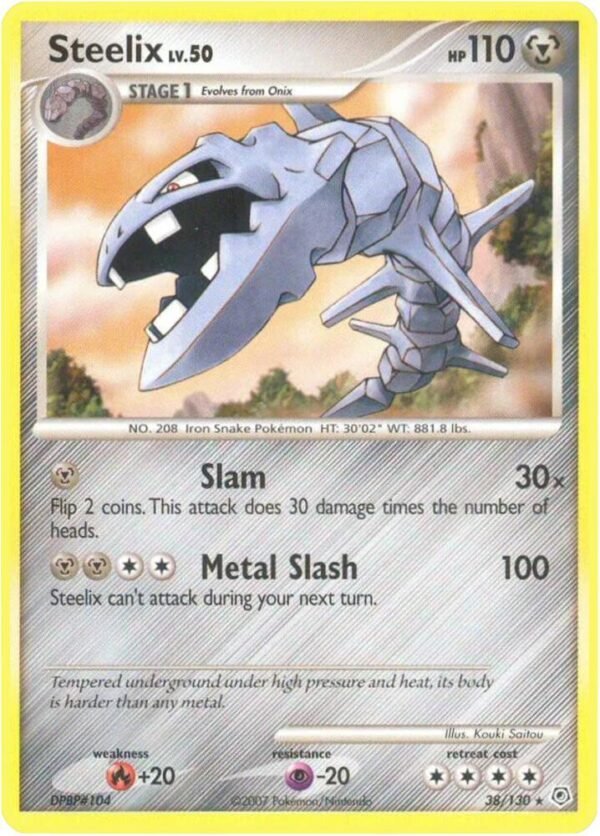 Steelix 38/130 Reverse Holofoil Diamond and Pearl