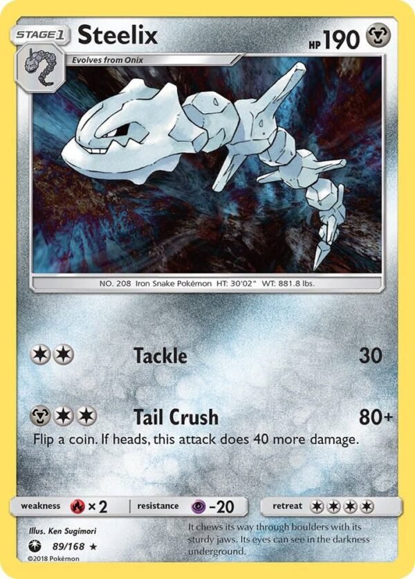 Steelix 89/168 Reverse Holofoil SM – Celestial Storm Steelix 89/168 Reverse Holofoil SM – Celestial Storm