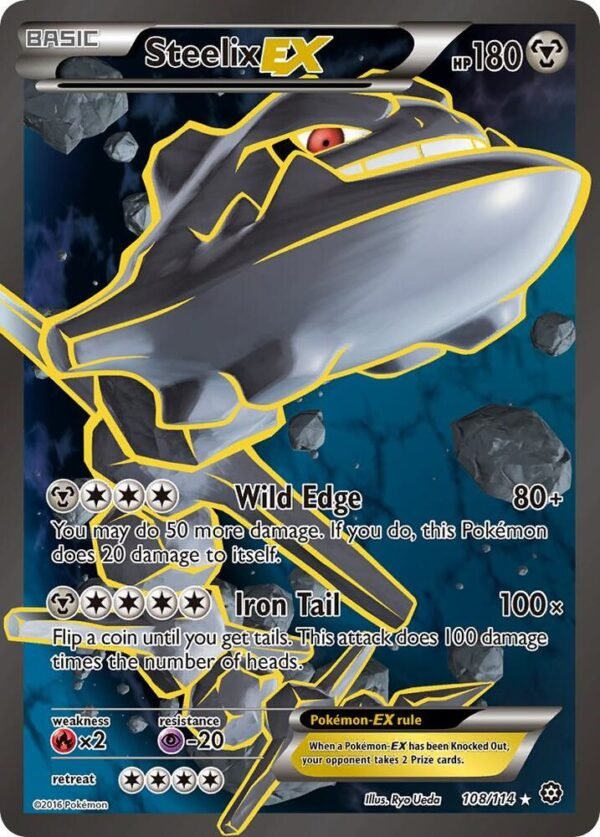 Steelix EX (Full Art) 108/114 Holofoil XY – Steam Siege Steelix EX (Full Art) 108/114 Holofoil XY – Steam Siege