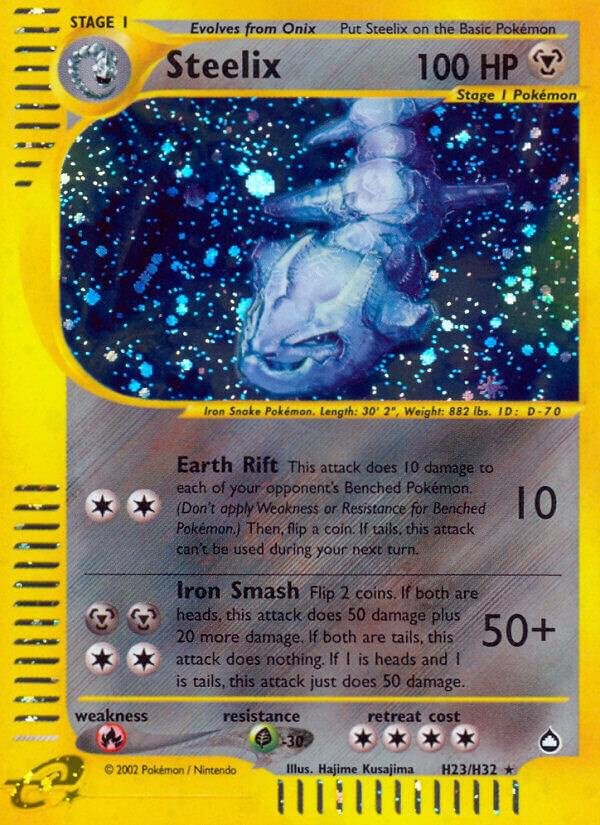 Steelix (H23) H23/H32 Holofoil Aquapolis Steelix (H23) H23/H32 Holofoil Aquapolis
