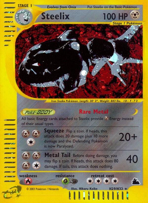 Steelix (H29) H29/H32 Holofoil Skyridge