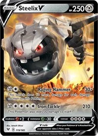 Steelix V | 115/185 | Holofoil | SWSH04: Vivid Voltage