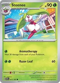 Steenee | 017/197 | Reverse Holofoil | SV03: Obsidian Flames