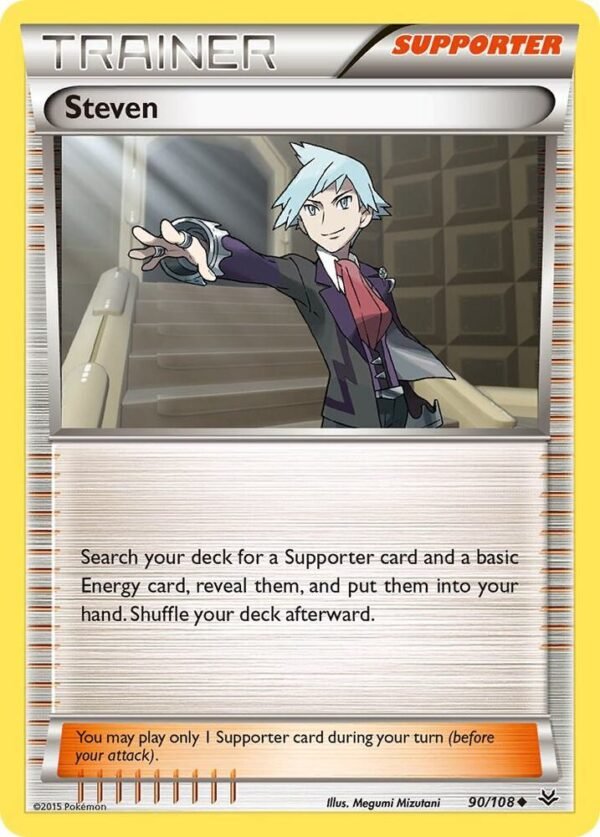 Steven 90/108 Reverse Holofoil XY – Roaring Skies