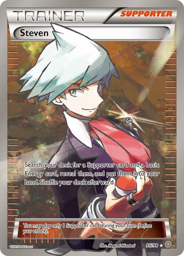 Steven (Full Art) 95/98 Holofoil XY – Ancient Origins Steven (Full Art) 95/98 Holofoil XY – Ancient Origins