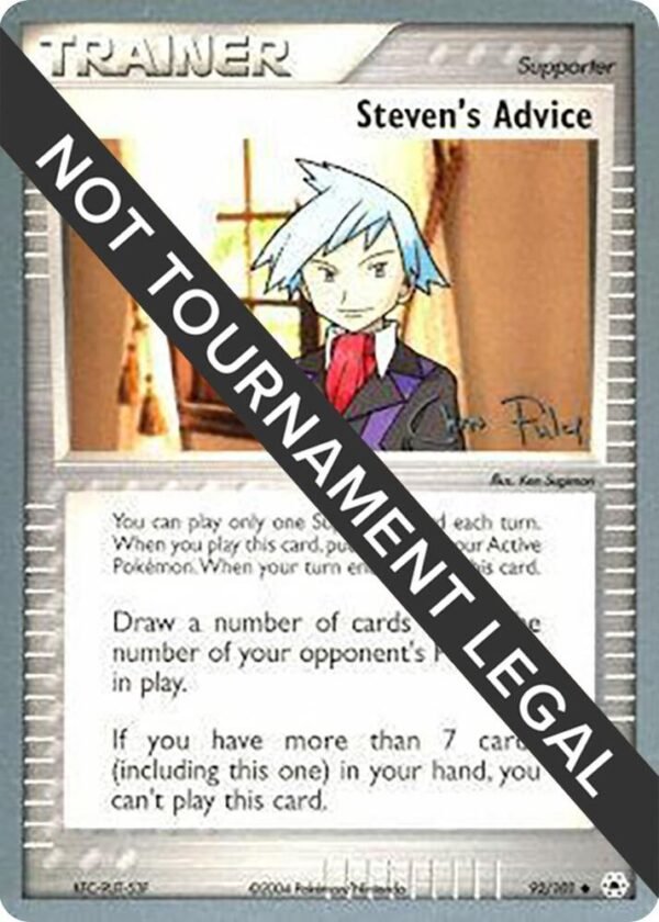 Steven’s Advice 2004 (Chris Fulop) 92/101 Normal World Championship Decks