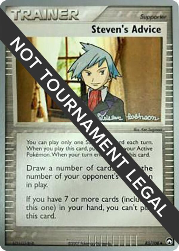 Steven’s Advice 2008 (Tristan Robinson) 83/108 Normal World Championship Decks