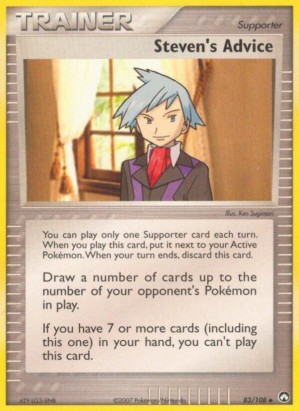 Steven’s Advice 83/108 Reverse Holofoil Power Keepers Steven’s Advice 83/108 Reverse Holofoil Power Keepers