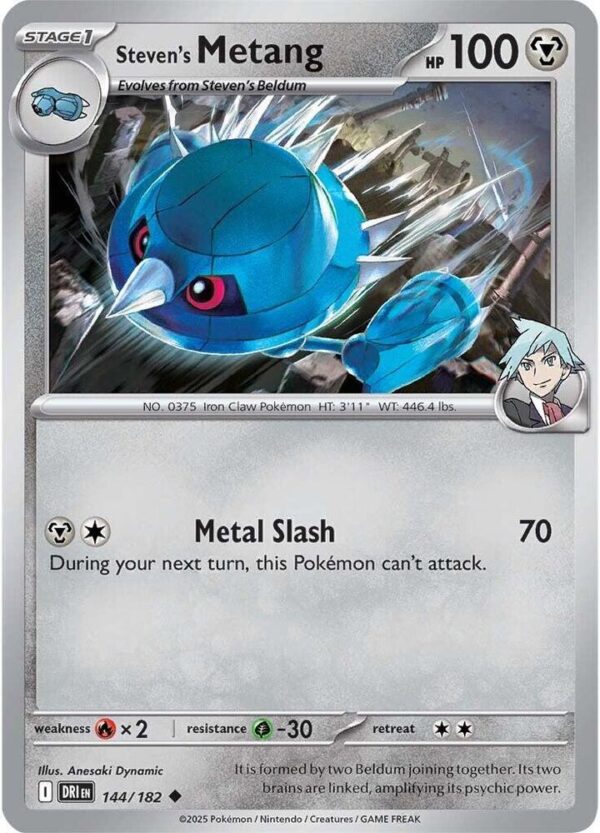 Steven’s Metang 144/182 Normal SV10: Destined Rivals Steven’s Metang 144/182 Normal SV10: Destined Rivals