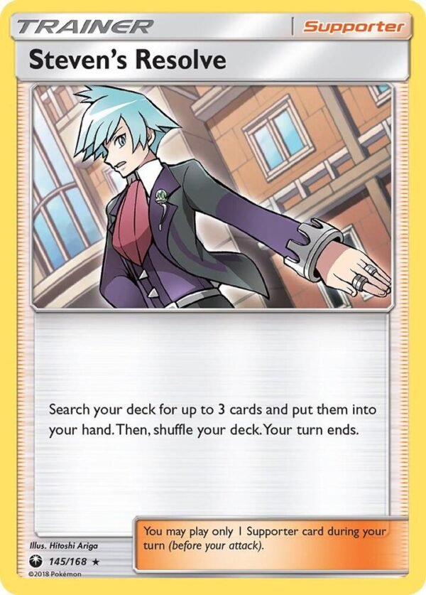 Steven’s Resolve 145/168 Holofoil SM – Celestial Storm Steven’s Resolve 145/168 Holofoil SM – Celestial Storm