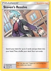Steven's Resolve | 145/168 | Reverse Holofoil | SM - Celestial Storm