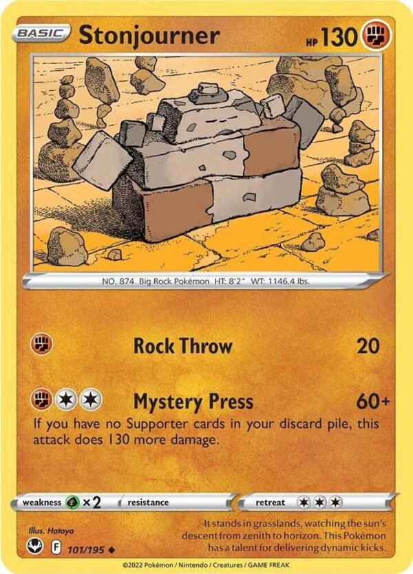 Stonjourner 101/195 Normal SWSH12: Silver Tempest