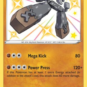 Stonjourner SV075/SV122 Holofoil Shining Fates: Shiny Vault Stonjourner SV075/SV122 Holofoil Shining Fates: Shiny Vault