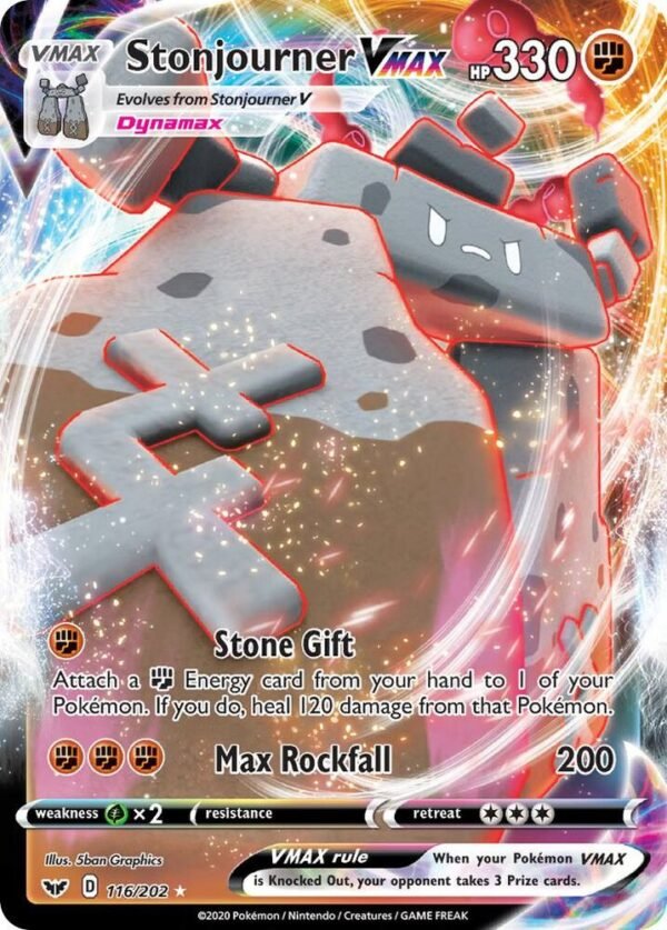 Stonjourner VMAX 116/202 Holofoil SWSH01: Sword & Shield Base Set