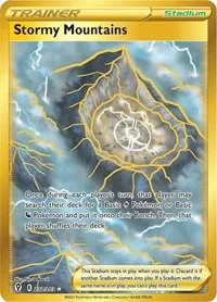 Stormy Mountains (Secret) | 232/203 | Holofoil | SWSH07: Evolving Skies