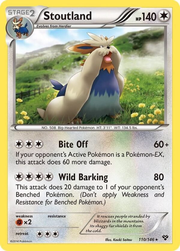 Stoutland 110/146 Normal XY Base Set