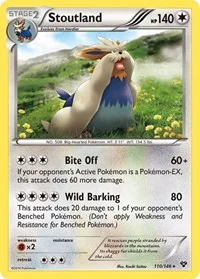 Stoutland | 110/146 | Normal | XY Base Set
