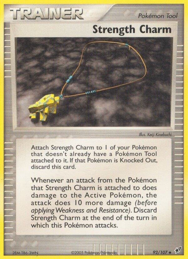 Strength Charm 92/107 Reverse Holofoil Deoxys