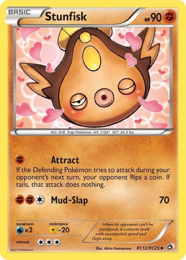 Stunfisk RC12/RC25 Holofoil Legendary Treasures: Radiant Collection Stunfisk RC12/RC25 Holofoil Legendary Treasures: Radiant Collection