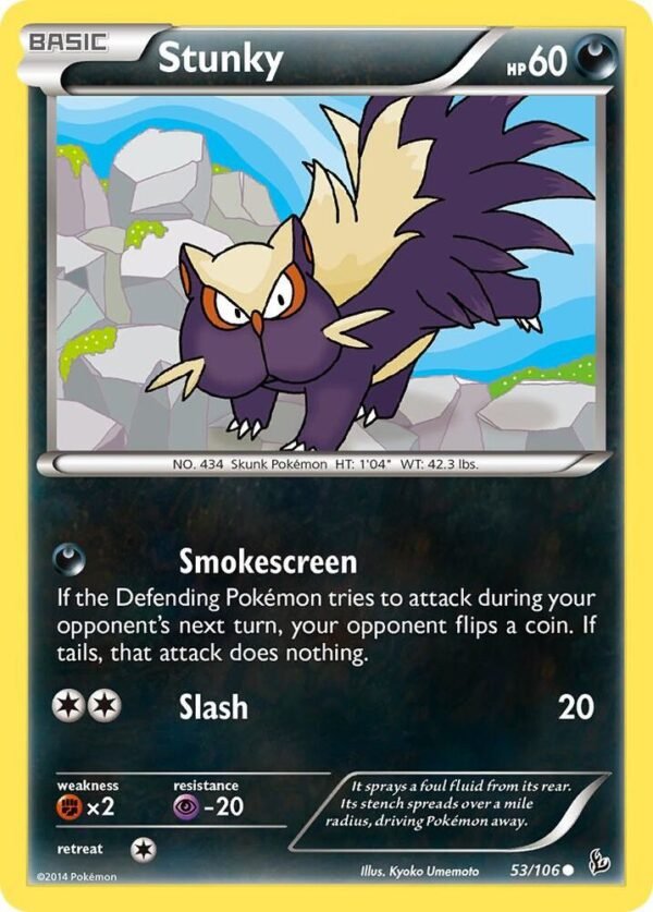 Stunky (53) 53/106 Normal XY – Flashfire Stunky (53) 53/106 Normal XY – Flashfire