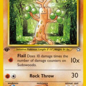 Sudowoodo 077/111 1st Edition Neo Genesis Sudowoodo 077/111 1st Edition Neo Genesis