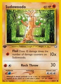 Sudowoodo | 077/111 | Unlimited | Neo Genesis Sudowoodo | 077/111 | Unlimited | Neo Genesis