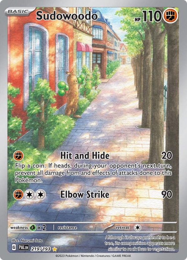 Sudowoodo 219/193 Holofoil SV02: Paldea Evolved