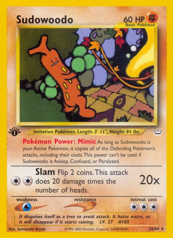 Sudowoodo 26/64 Unlimited Neo Revelation Sudowoodo 26/64 Unlimited Neo Revelation