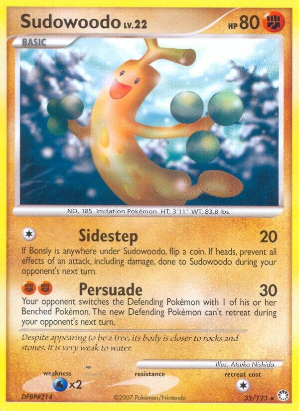 Sudowoodo 35/123 Reverse Holofoil Mysterious Treasures