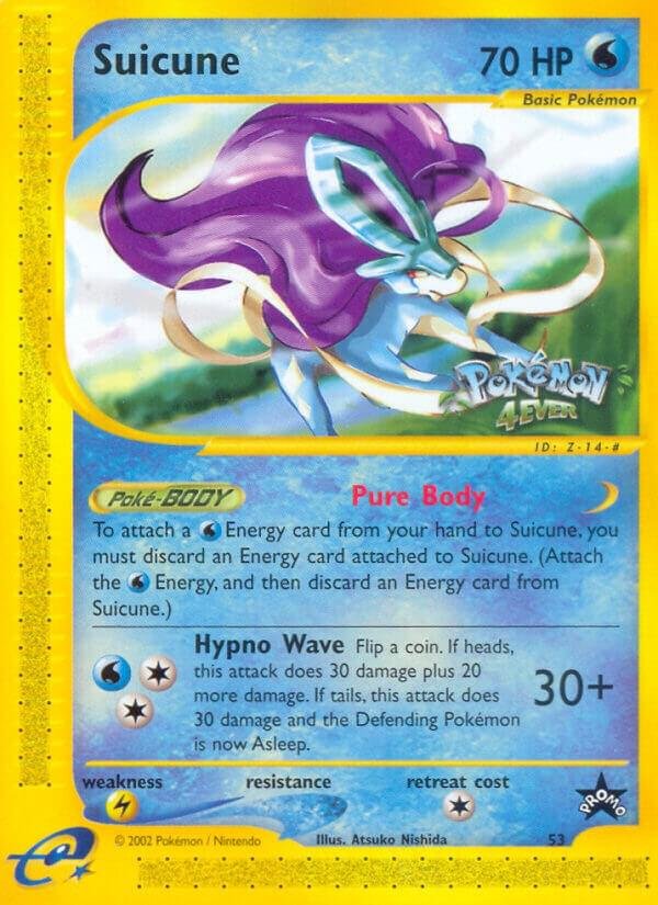 Suicune 53/53 Normal WoTC Promo