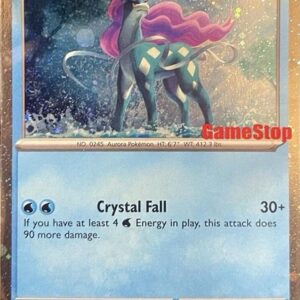 Suicune (Cosmos Holo) (Gamestop Exclusive) 026/094 Holofoil Miscellaneous Cards & Products Suicune (Cosmos Holo) (Gamestop Exclusive) 026/094 Holofoil Miscellaneous Cards & Products