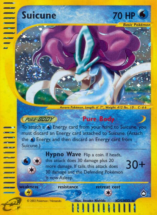 Suicune (H25) H25/H32 Holofoil Aquapolis Suicune (H25) H25/H32 Holofoil Aquapolis