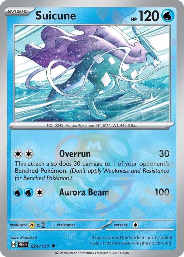 Suicune (Master Ball Pattern) 024/131 Holofoil SV: Prismatic Evolutions
