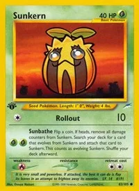Sunkern | 083/105 | 1st Edition | Neo Destiny