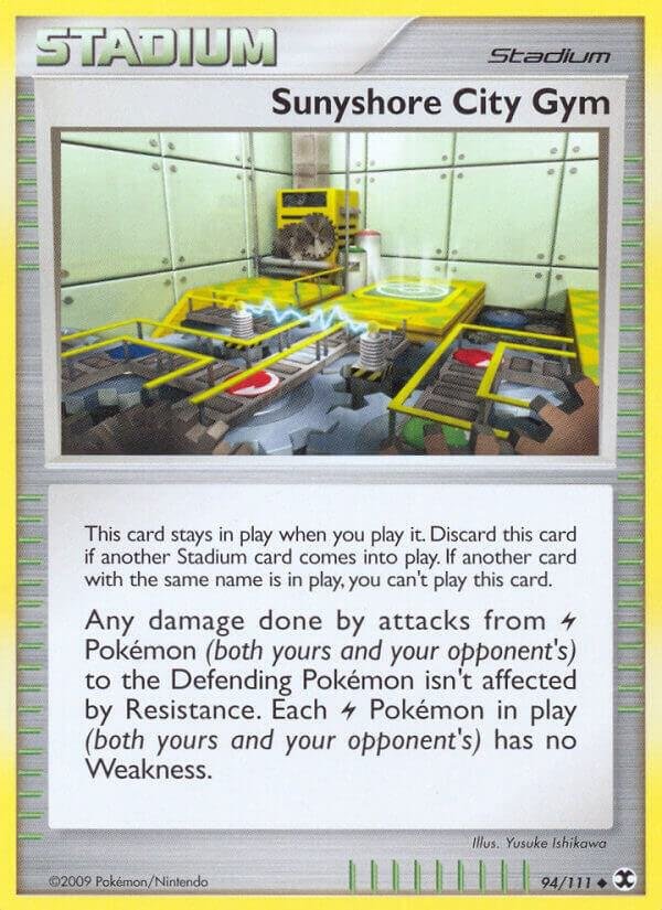 Sunyshore City Gym 94/111 Reverse Holofoil Rising Rivals Sunyshore City Gym 94/111 Reverse Holofoil Rising Rivals