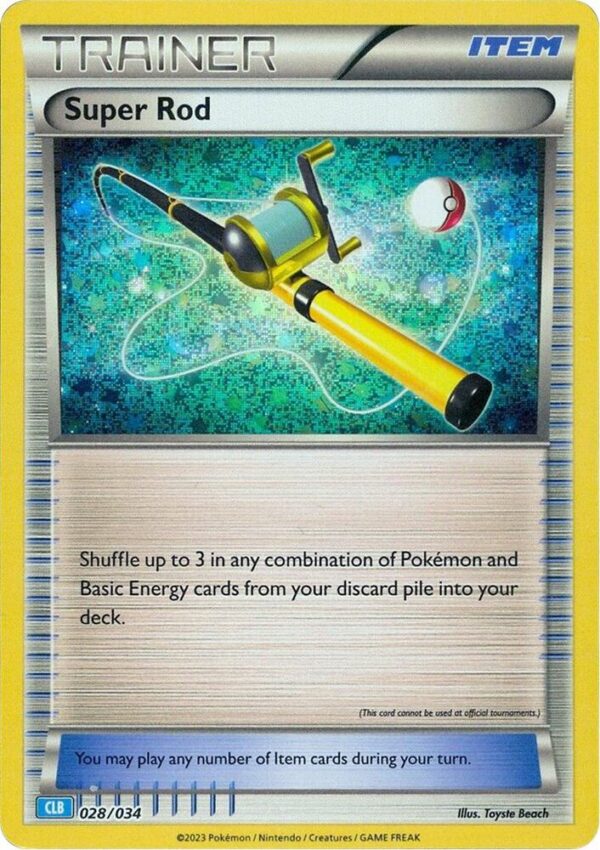 Super Rod (CLB) 028/034 Holofoil Trading Card Game Classic