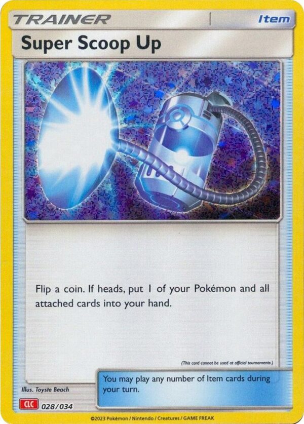 Super Scoop Up 028/034 Holofoil Trading Card Game Classic