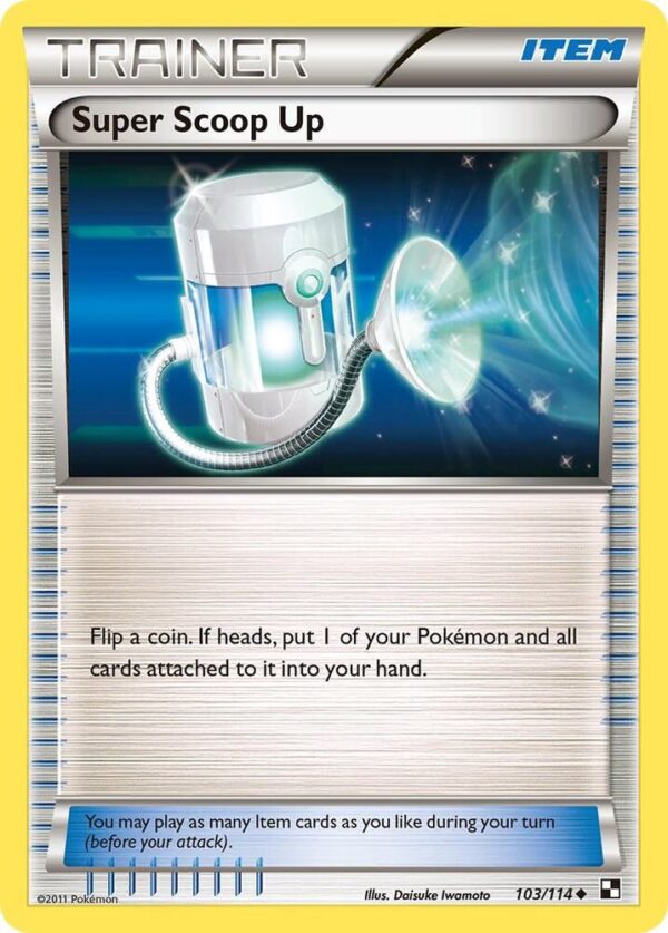 Super Scoop Up 103/114 Reverse Holofoil Black and White