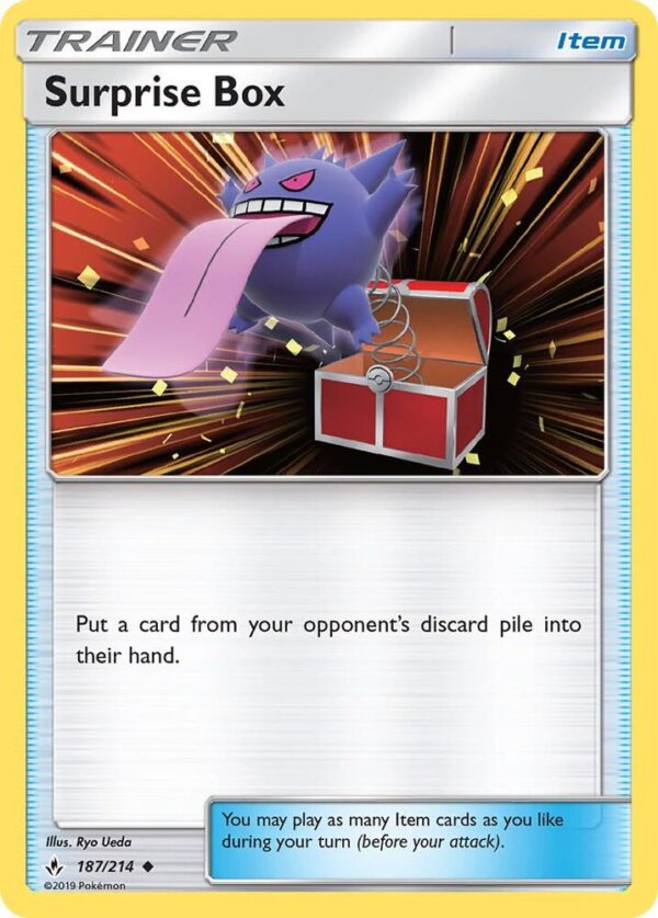 Surprise Box 187/214 Reverse Holofoil SM – Unbroken Bonds Surprise Box 187/214 Reverse Holofoil SM – Unbroken Bonds